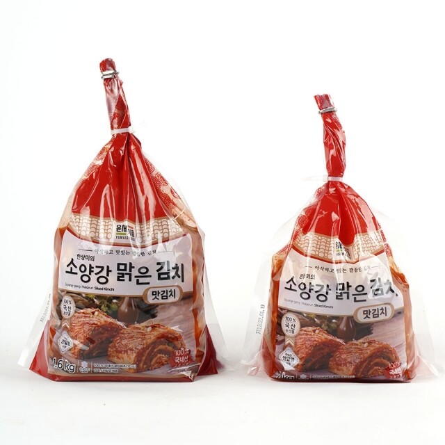 윤서식품,[소양강 맑은 김치] 국내산 배추 썰은 맛김치 주문 1kg2개 5kg 10kg