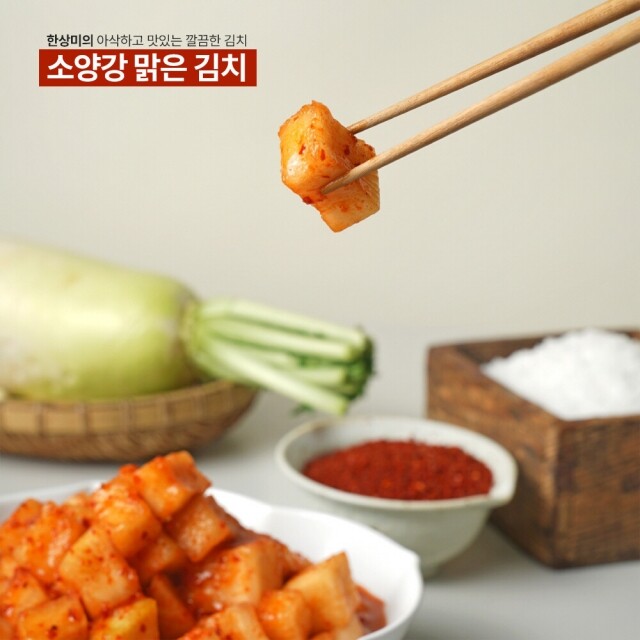 윤서식품,강원도 김치 소양강 맑은 김치 깍두기 500g,3kg,5kg,10kg