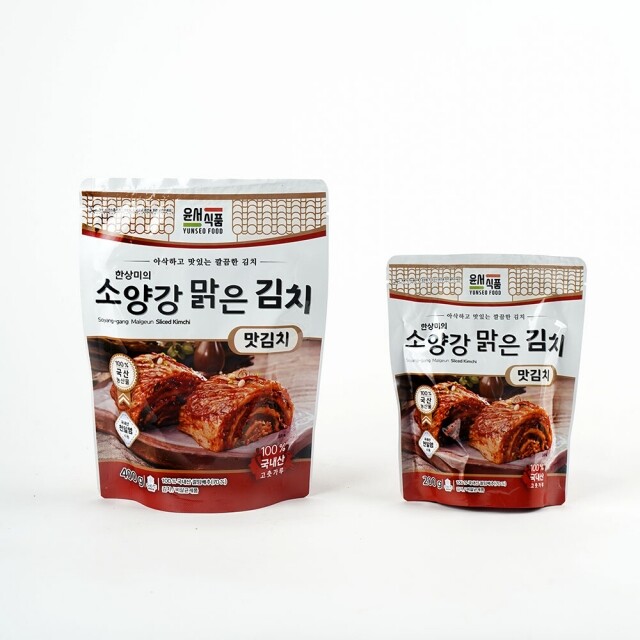 윤서식품,[소양강 맑은 김치] 국내산 배추 썰은 맛김치 주문 1kg2개 5kg 10kg